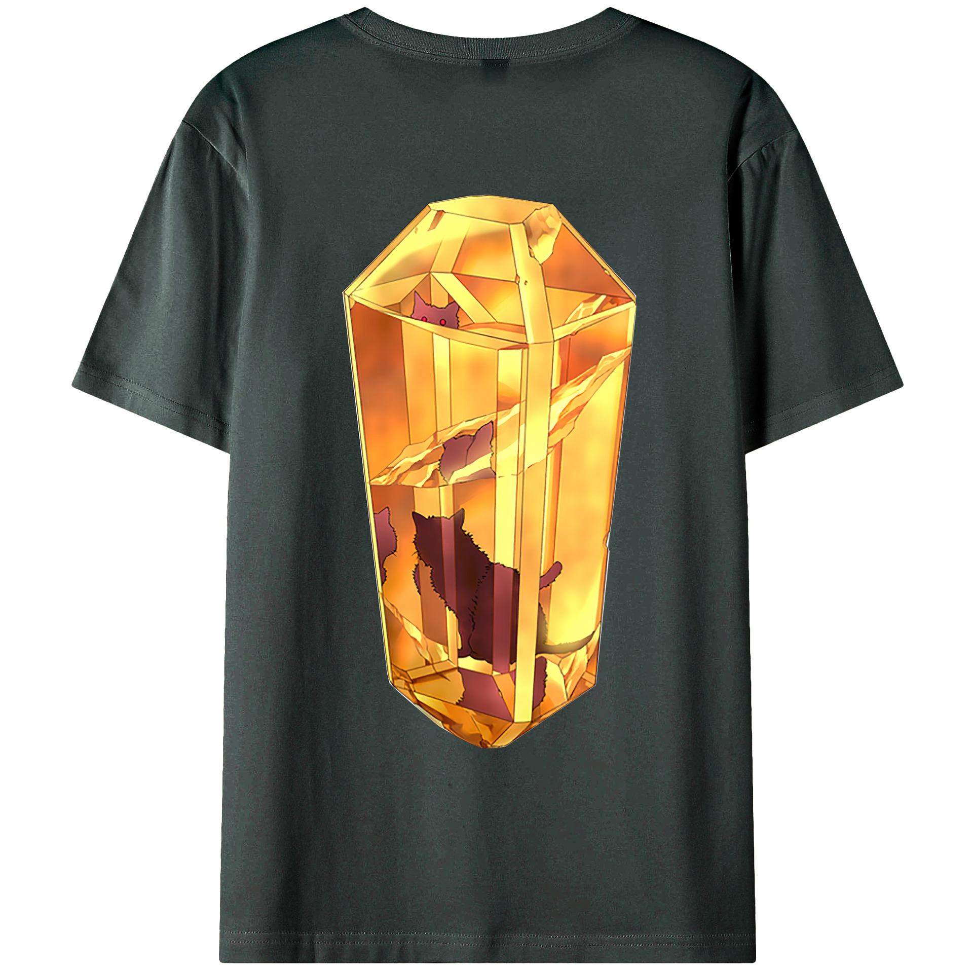 （画像用） 遊☆戯☆王 Yu-Gi-Oh! 綿100％ メンズ半袖Tシャツ（バックプリント） 通気性